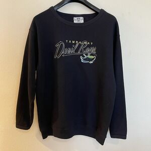 Vintage Tampa Bay Devil Rays Embroidered Sweatshirt Baseball Crew Neck Oversized